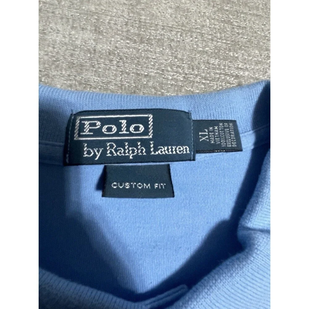 Polo By Ralph Lauren Polo Shirt Men’s Xtra Large Blue Solid Collard Cotton